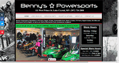 Desktop Screenshot of bennyspowersports.com